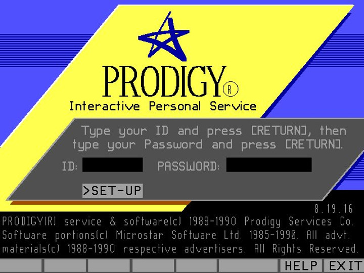 Prodigy 登录页